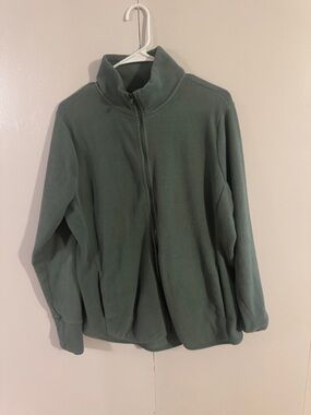 Old Navy Warm Olive Green Fleece Jacket